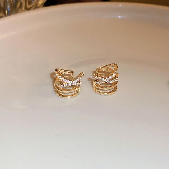 Layered Earring Alloy Cuff