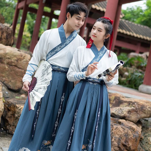 Fish Embroidered Hanfu Costume Set