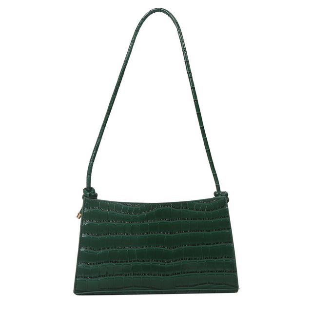 Crocodile Grain Shoulder Bag