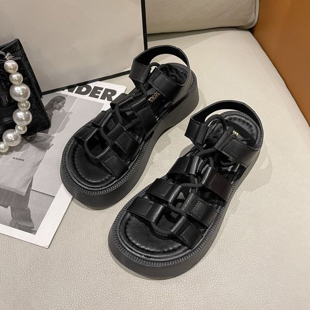 Sandals Gladiator Lace-Up Platform