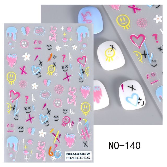 Cat Nail Art Stickers