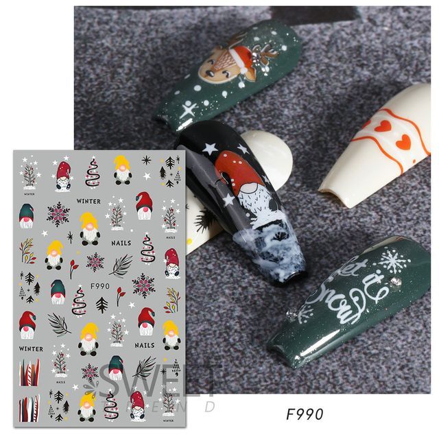 Gnome Nail Art Stickers