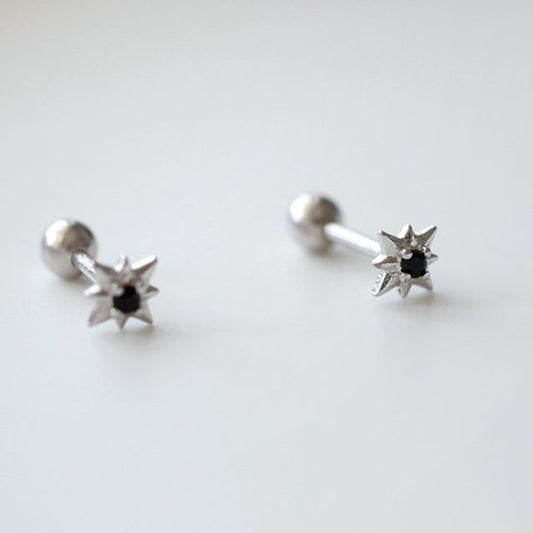 Star Earring Sterling Stud Silver