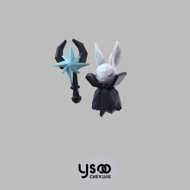 Staff Earring Fox Magic Halloween