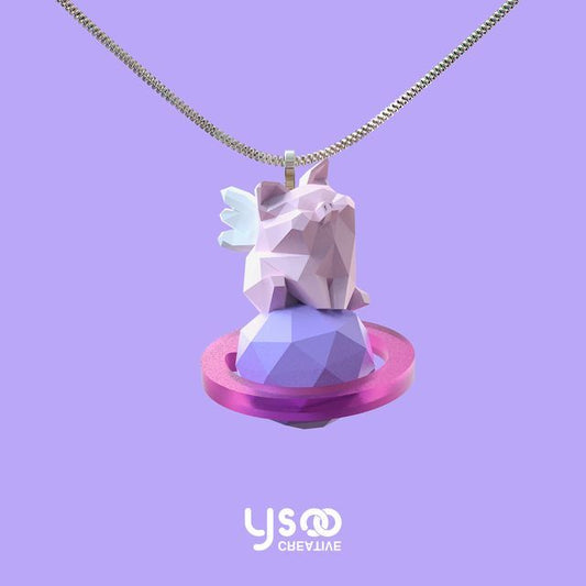Planet Necklace Pig