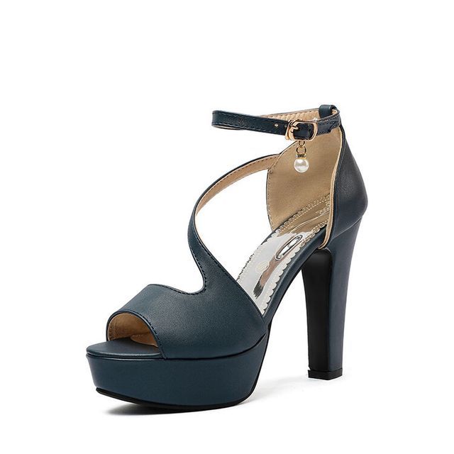 Ankle Strap Platform Chunky Heel Sandals