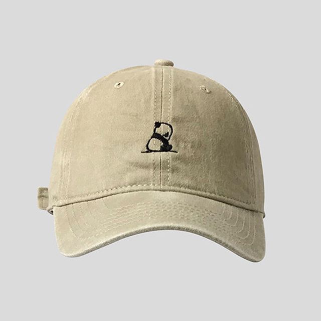 Baseball Panda Cap Embroidered