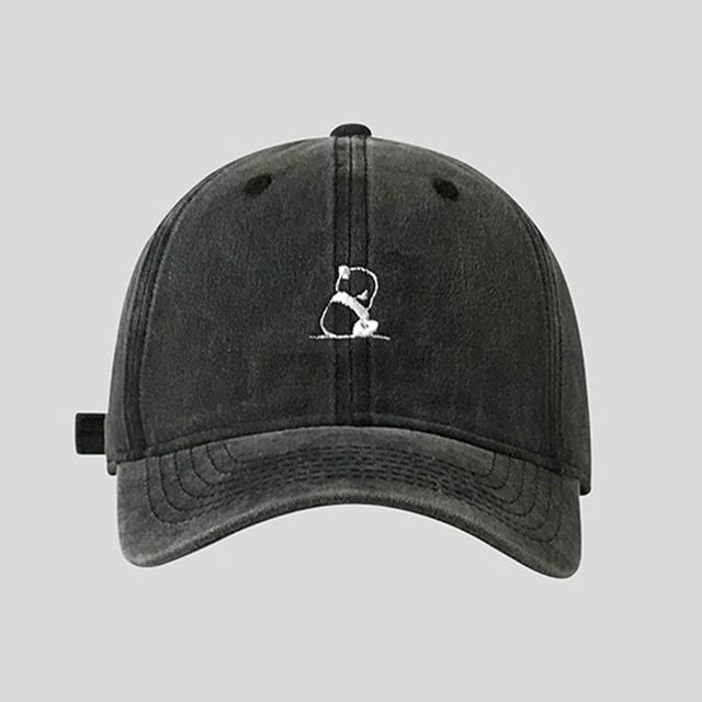 Baseball Panda Cap Embroidered