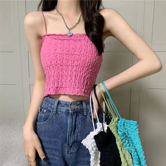 Top Ruched Cami Cropped