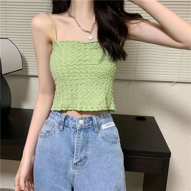 Top Ruched Cami Cropped