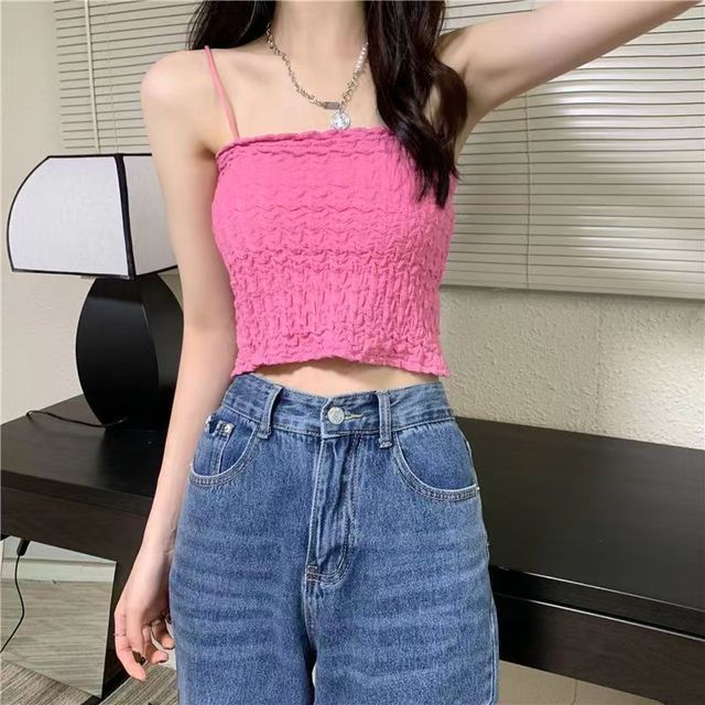Top Ruched Cami Cropped