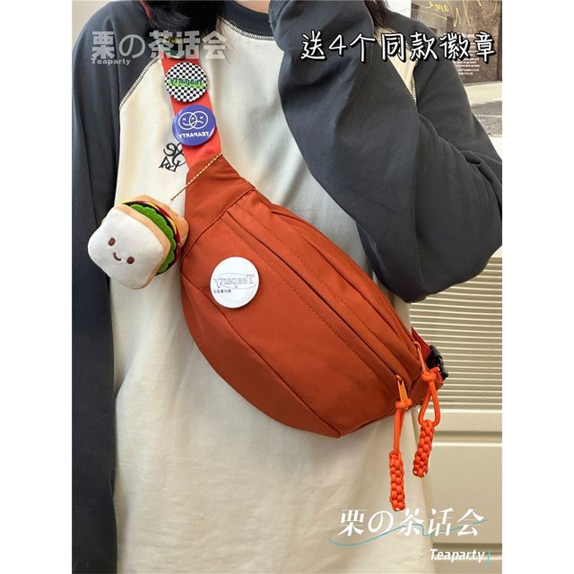 Multi-Pocket Belt Bag / Bag Charm / Set