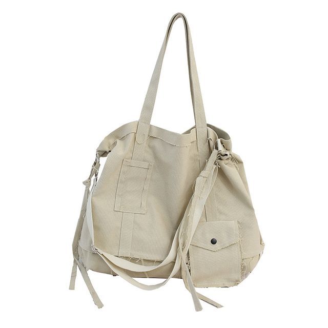 Crossbody Multi-Pocket Bag Frayed