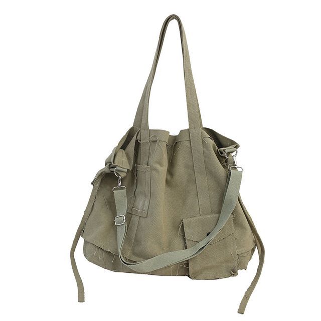 Crossbody Multi-Pocket Bag Frayed