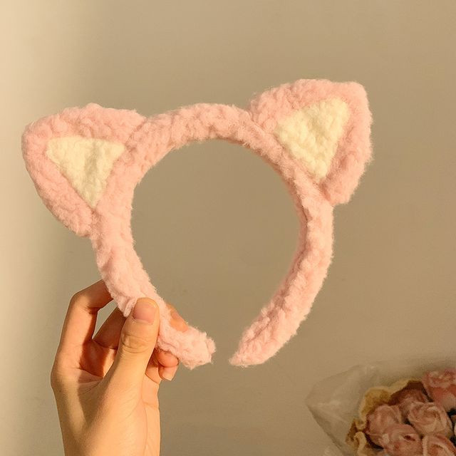 Headband Chenille Ear Cat
