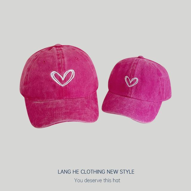 Heart Embroidery Cap