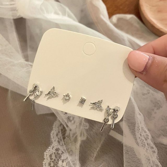 6: Stud Set Rhinestone of Ear