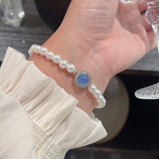 Faux Bracelet Gemstone Pearl