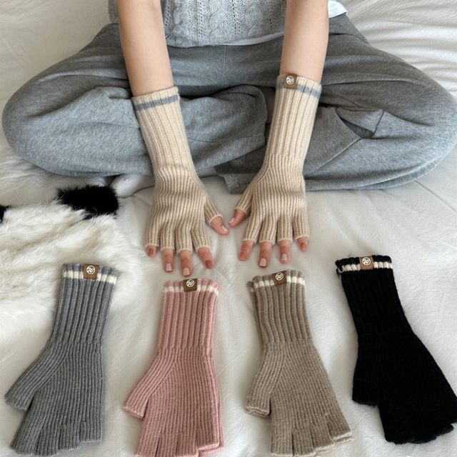 Gloves Fingerless Knit