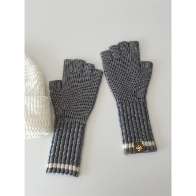 Gloves Fingerless Knit