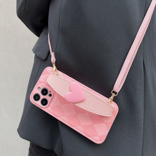 Strap Case Heart Phone