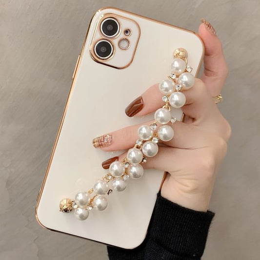Faux Case Phone Pearl Chain