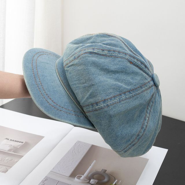 Cap Denim Newsboy