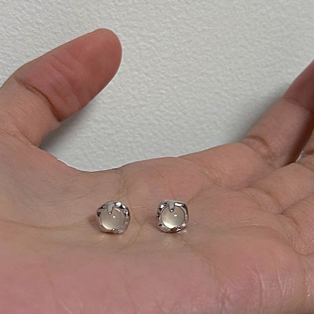 Agate Alloy Earring Stud