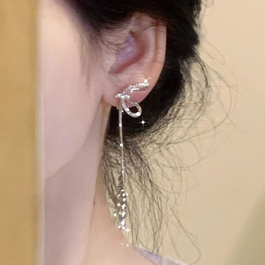 Earring Threader Sterling Bow Silver