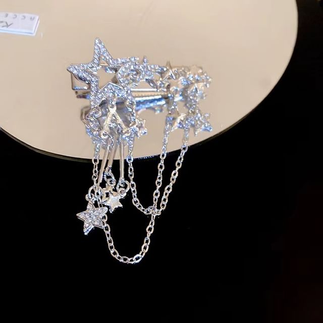 / Clip Hair Pin Star Chain Alloy
