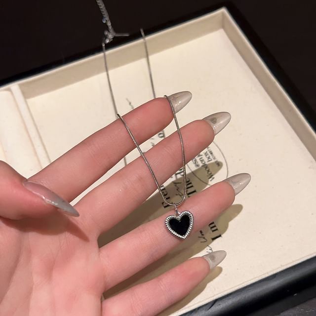 / Star Heart Necklace Alloy Pendant Choker Set