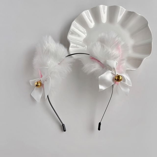 Chenille Cat Party Headband Ear Halloween