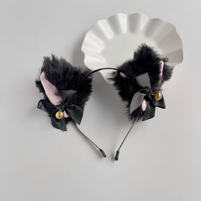 Chenille Cat Party Headband Ear Halloween