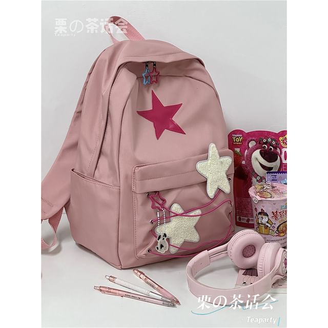 Star Pattern Backpack / Bag Charm / Set