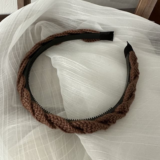 Twisted Woven Knit Headband