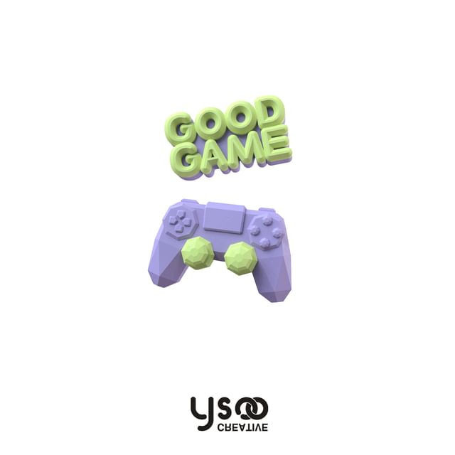 Ear Earring Drop Cuff Asymmetrical Clip-On Lettering / Gamepad