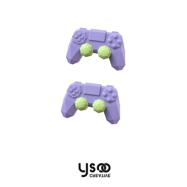 Ear Earring Drop Cuff Asymmetrical Clip-On Lettering / Gamepad