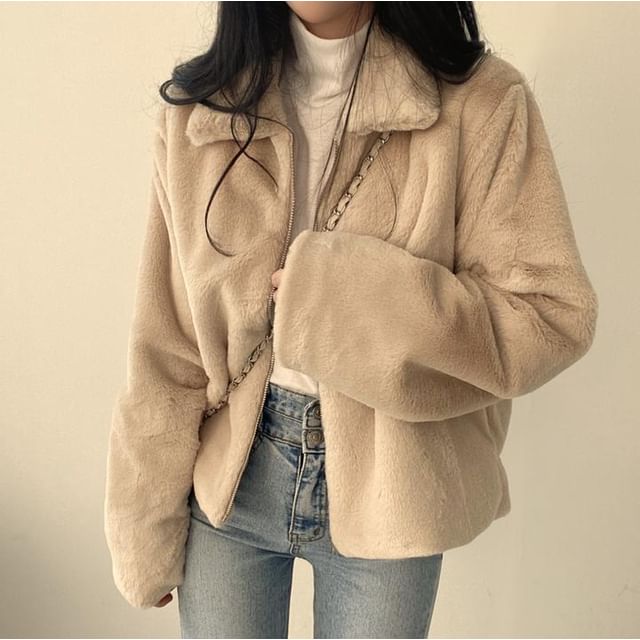 Fluffy Zip Jacket