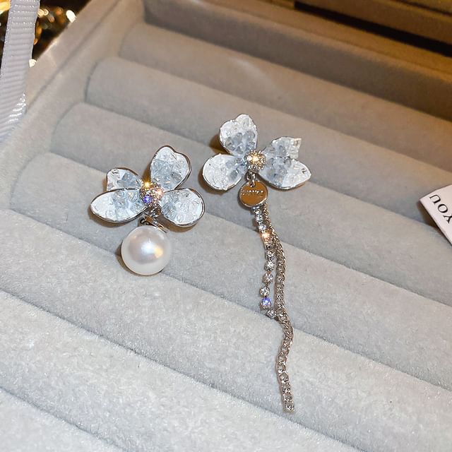 (Various Faux / Bow Earring Floral Alloy Pearl Designs)