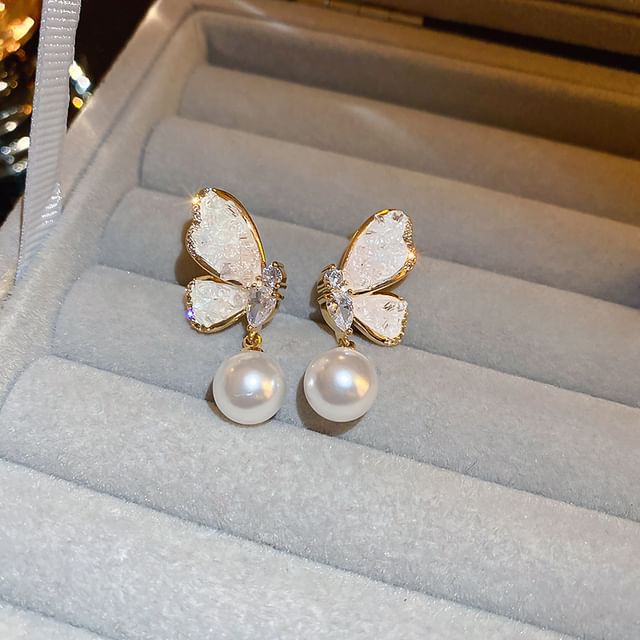 (Various Faux / Bow Earring Floral Alloy Pearl Designs)