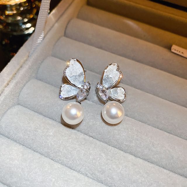 (Various Faux / Bow Earring Floral Alloy Pearl Designs)