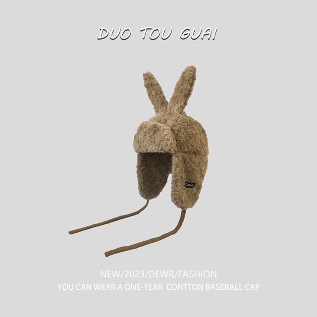 Trapper Rabbit Hat Ear Chenille