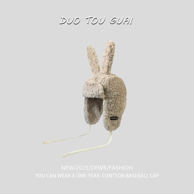 Trapper Rabbit Hat Ear Chenille
