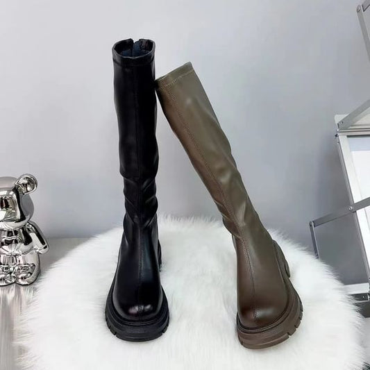Platform Knee Boots High