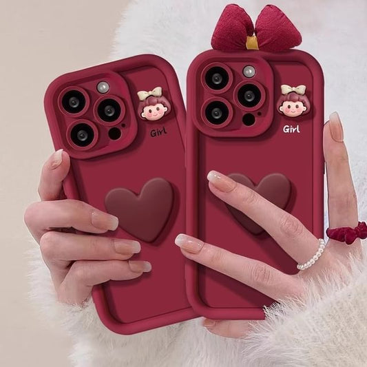 Phone Heart Case Girl
