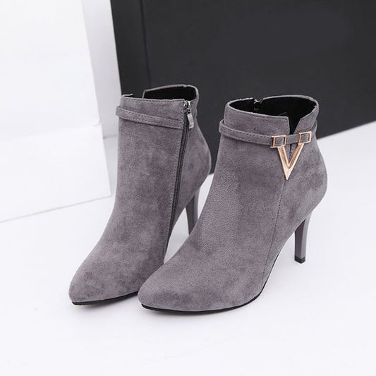 Boots Pointed Stiletto Ankle