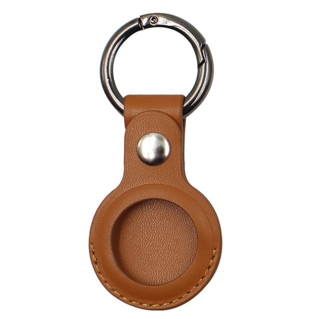 AirTag Faux Leather Holder Keyring