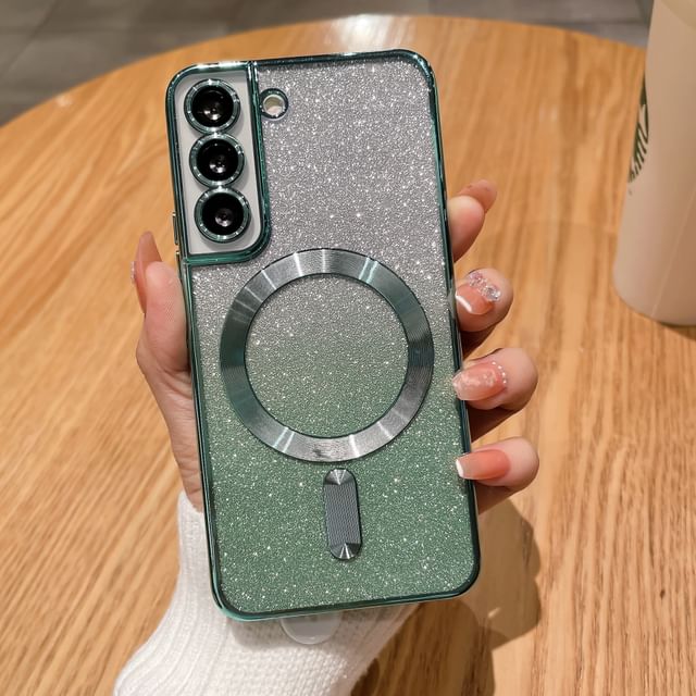 Magnetic Case Glitter Phone