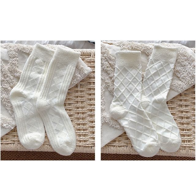 Plain Short Socks Set