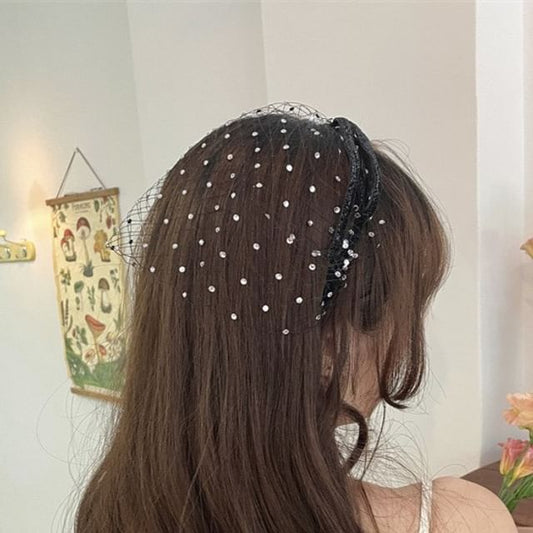 Mesh Headband Rhinestone